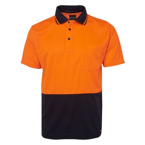 Mens Hi Vis Non Cuff Traditional Polo Thumbnail