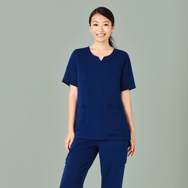 Womens Round Neck Scrub Top Thumbnail