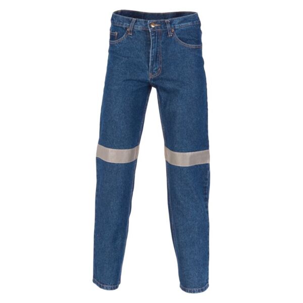 Taped Denim Stretch Jeans Thumbnail